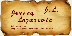 Jovica Lazarević vizit kartica
